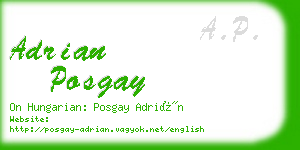 adrian posgay business card